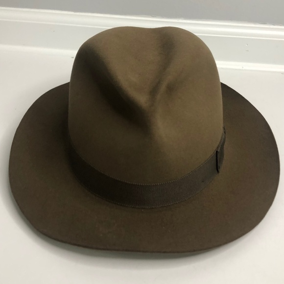 Bailey Draper III Olive Hat 60% Rabbit / 40% Beaver Hat Size 6 7/8